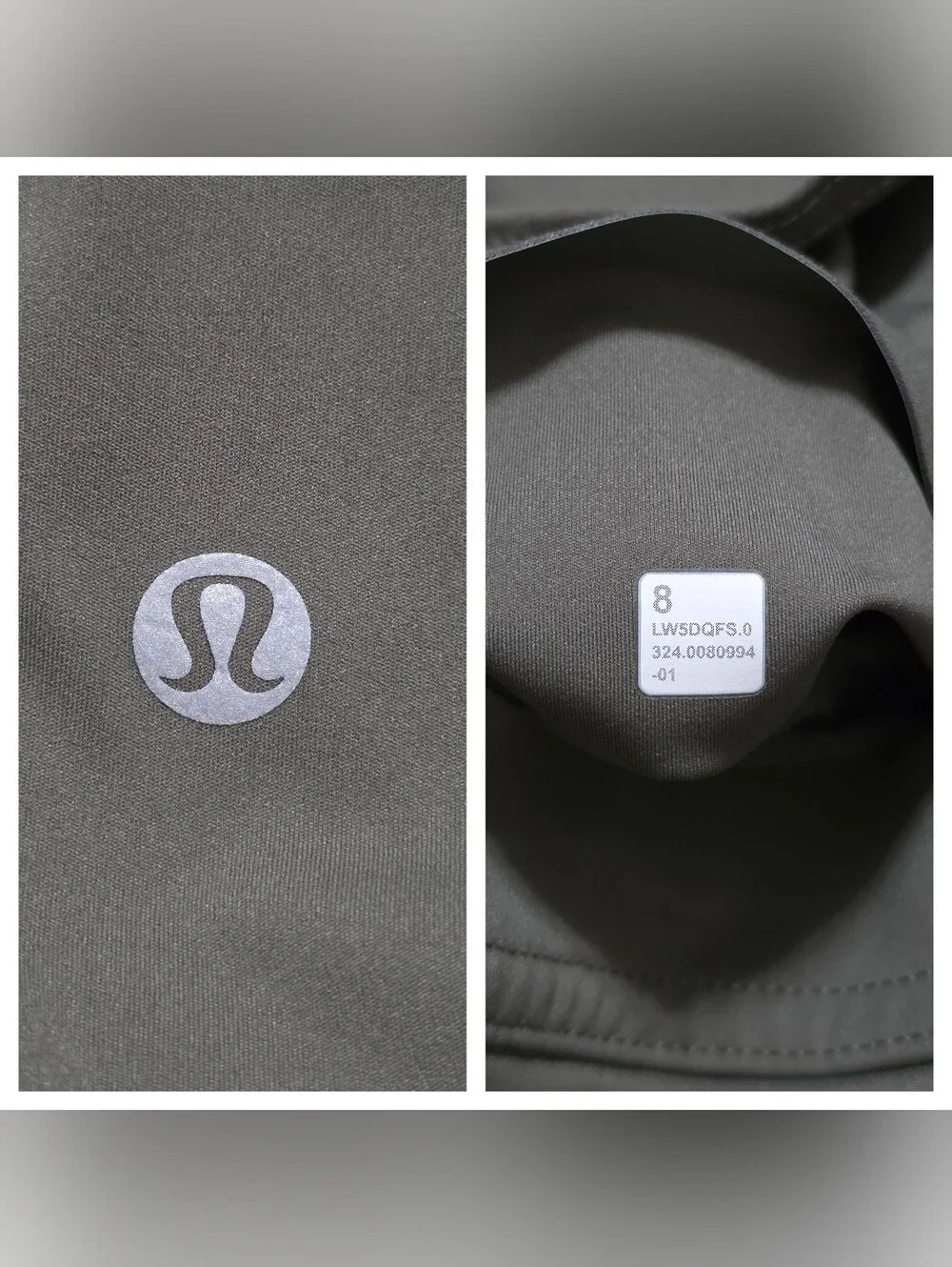 lululemon Base Pace High-Rise Tight Army Green Size 8